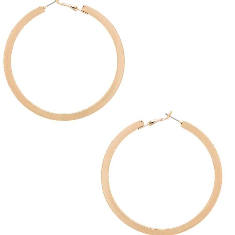 Ettika Large Gold Hoop Earrings